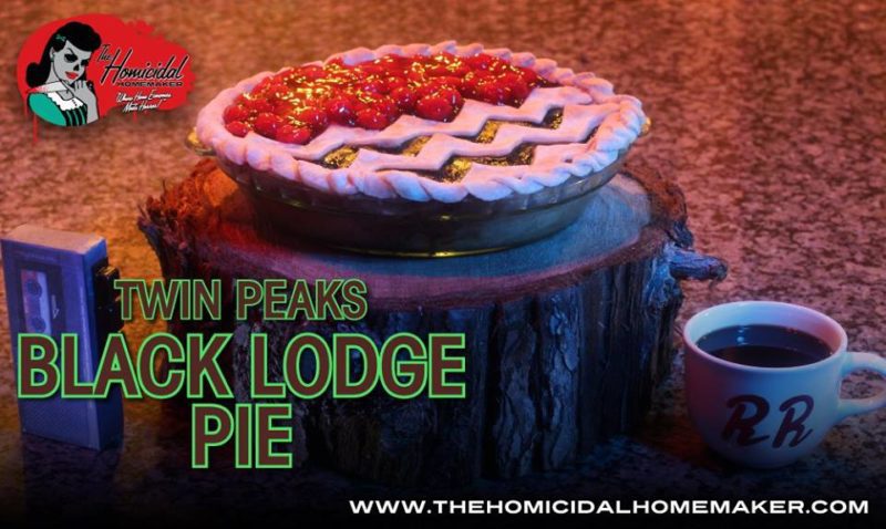 La tarta Twin Peaks Black Lodge de The Homicide Homemaker